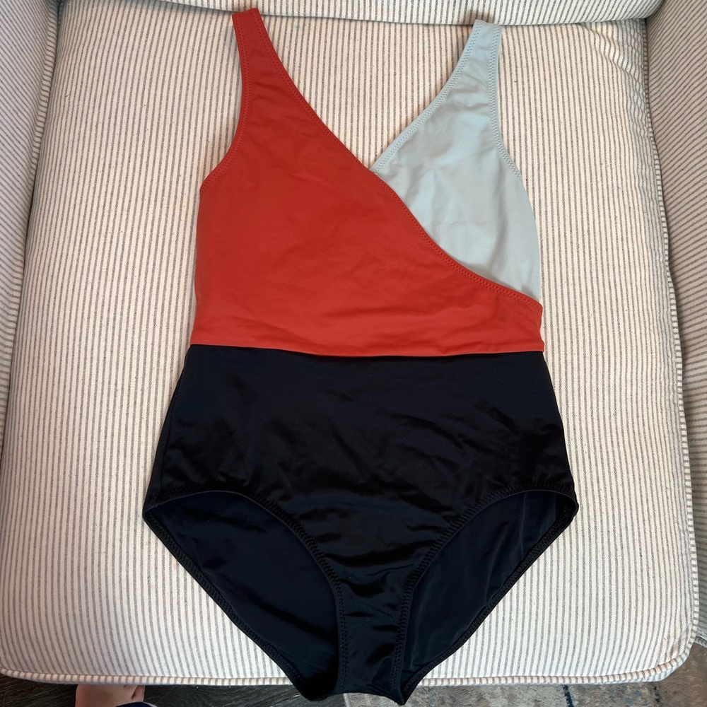 Solid and Striped Bathing Suit